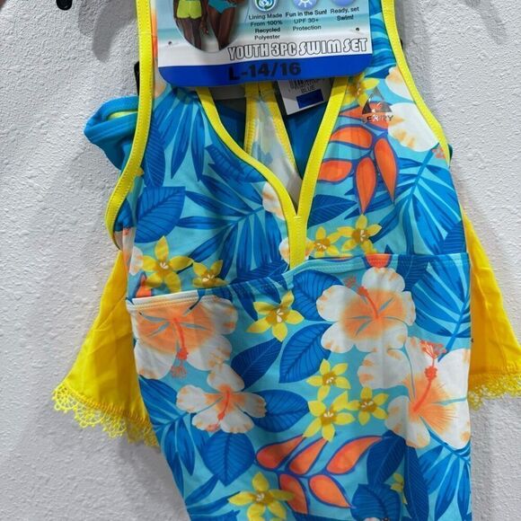 Gerry Youth 3-piece Swim Set size large 14/16 - Picture 1 of 3